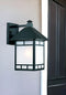 Matte Black Frosted Glass Lantern Wall Light – Modern Security & Soft Diffusion | Designer Entry Sconce | Trufairs