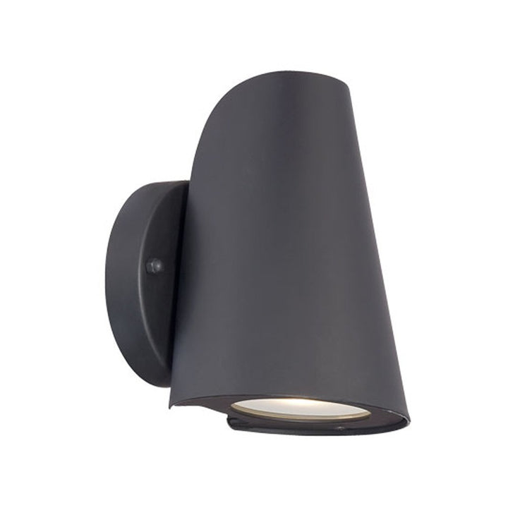 LED Conical Outdoor Wall Sconce – Matte Black, Premium LED & Modern Flair | Exterior Accent Light | Trufairs