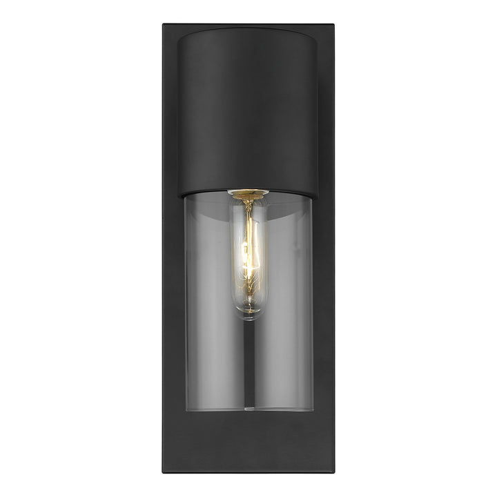 Contemporary Matte Black & Glass Wall Light – Modern Industrial Design & Bold Statement | Interior Sconce | Trufairs