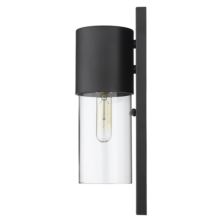 Contemporary Matte Black & Glass Wall Light – Modern Industrial Design & Bold Statement | Interior Sconce | Trufairs