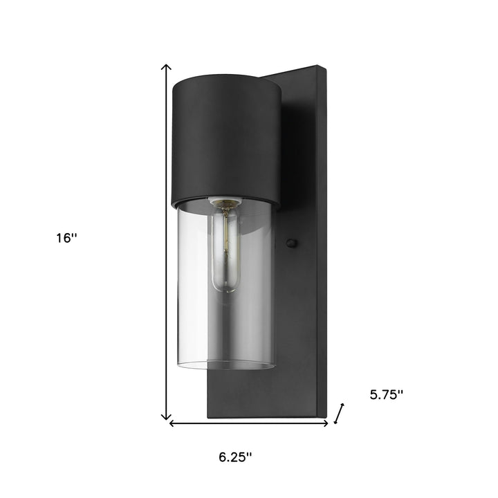 Contemporary Matte Black & Glass Wall Light – Modern Industrial Design & Bold Statement | Interior Sconce | Trufairs