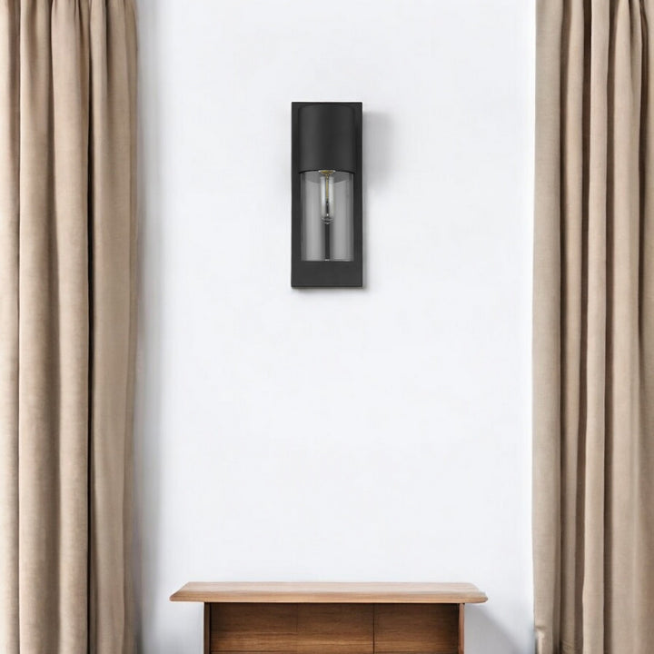 Contemporary Matte Black & Glass Wall Light – Modern Industrial Design & Bold Statement | Interior Sconce | Trufairs