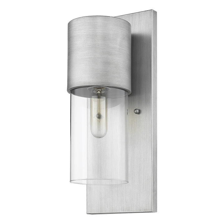 Contemporary Brushed Silver & Glass Wall Light – Modern Elegance & Premium Design | Interior Sconce | Trufairs
