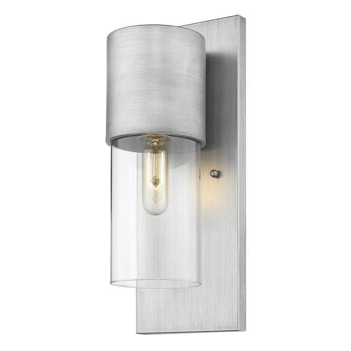 Contemporary Brushed Silver & Glass Wall Light – Modern Elegance & Premium Design | Interior Sconce | Trufairs