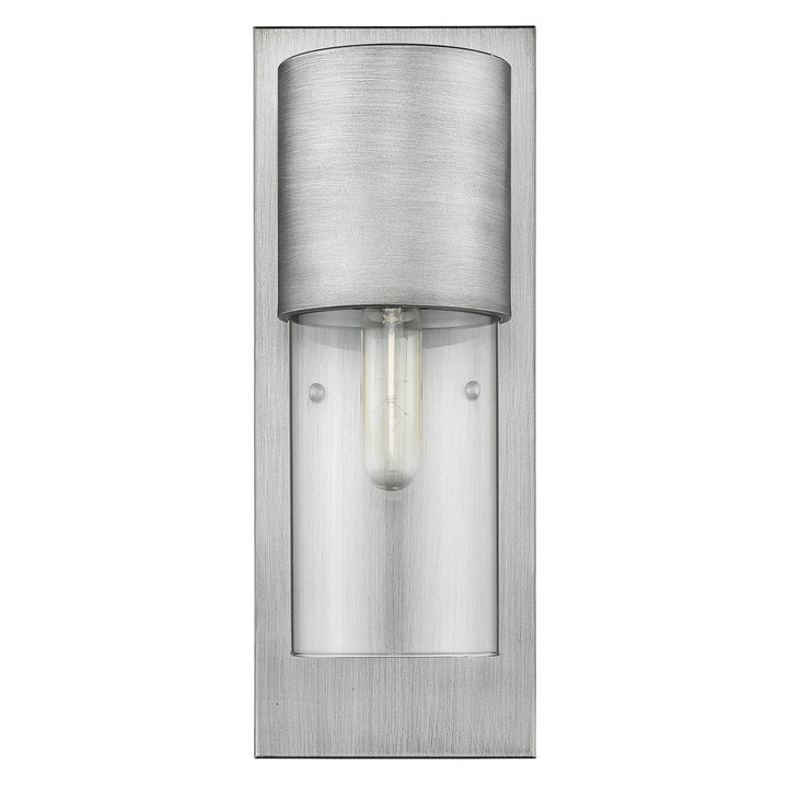 Contemporary Brushed Silver & Glass Wall Light – Modern Elegance & Premium Design | Interior Sconce | Trufairs