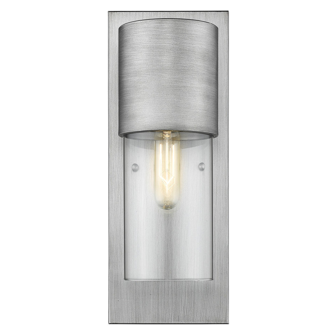 Contemporary Brushed Silver & Glass Wall Light – Modern Elegance & Premium Design | Interior Sconce | Trufairs