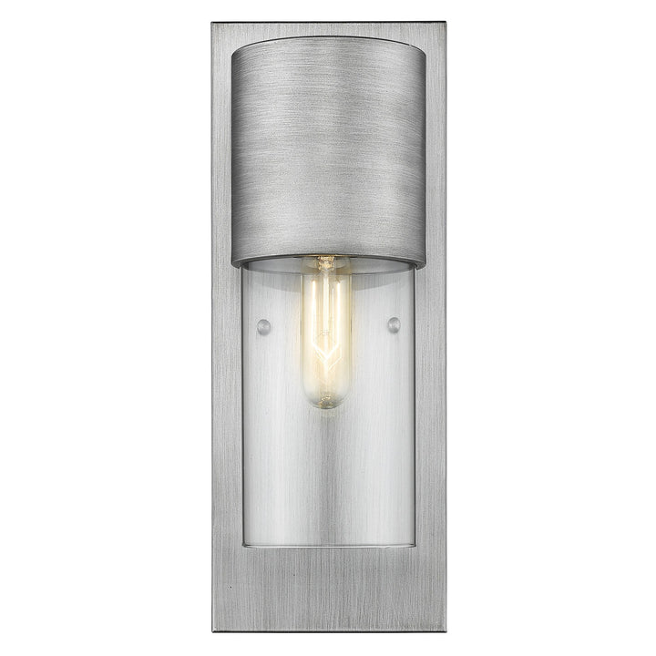Contemporary Brushed Silver & Glass Wall Light – Modern Elegance & Premium Design | Interior Sconce | Trufairs