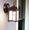 Waterfall Glass Lantern Outdoor Wall Light – Dark Brown Finish & Sparkling Clarity | Hanging Sconce | Trufairs