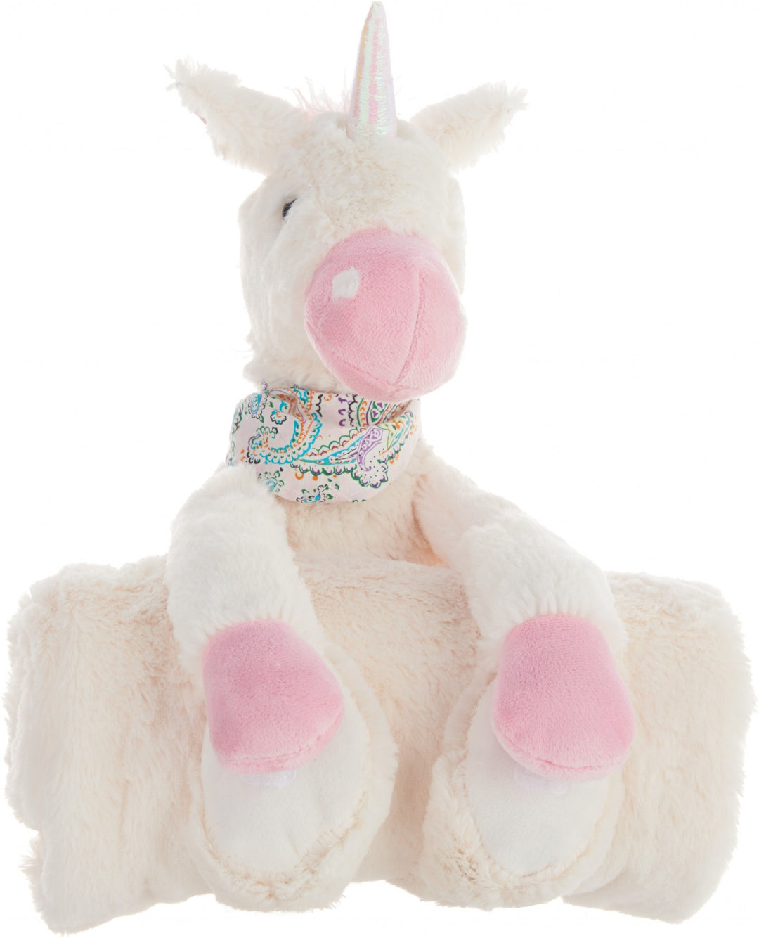 UnicornDream Ivory Tactile Throw Pillow – Fantasy Accent | Plush Decorative Pillow | Trufairs