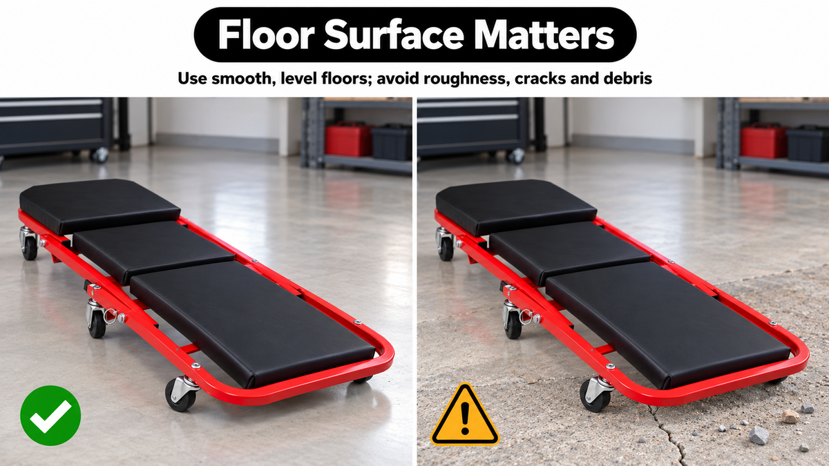 2-in-1 Mechanic Creeper Seat - Folding Z-Creeper, 300-450 lbs -  limitations image 3