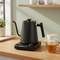 Electric Gooseneck Kettle, 0.9L. Black Auto Shut-off Electric Kettle with Temperature Control. 1200W Rapid Heating Coffee Kettle. 100% Stainless Steel Smart Kettle with LED Display