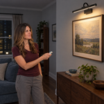 Battery Operated Picture Light – Rechargeable LED with Remote & Timer - 3