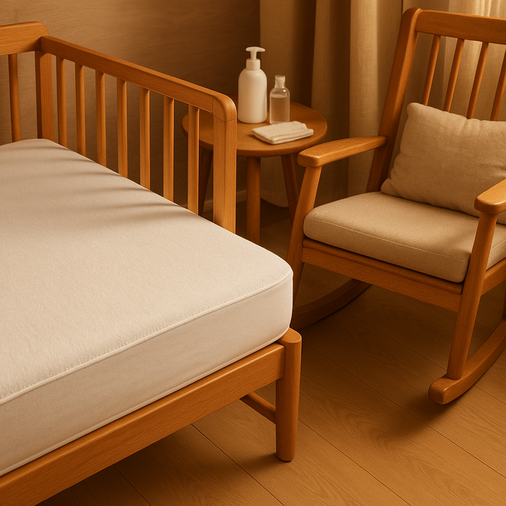 Premium Waterproof Bamboo Terry Crib Mattress Protector - Ultra-Soft 5" Deep Pocket Cover with Silent Protection