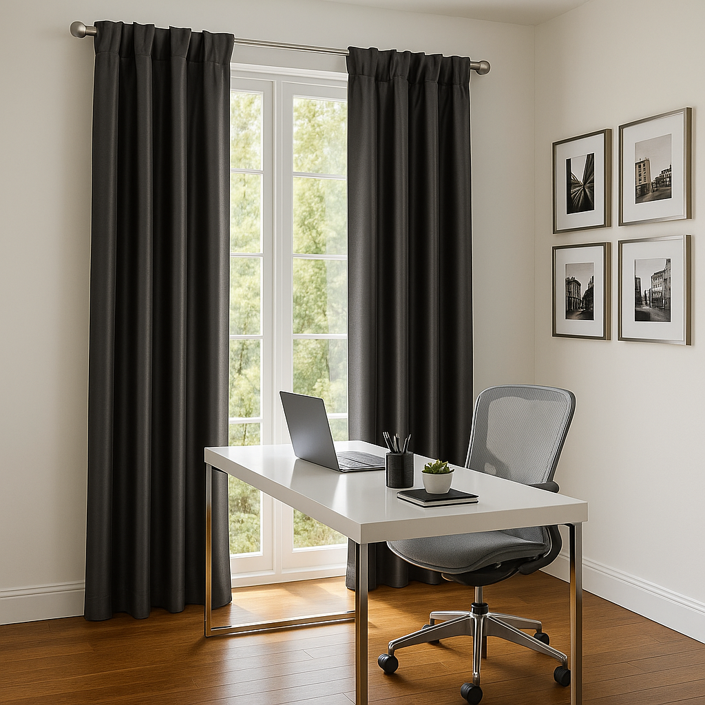 Twist Tab Lined Window Curtain Panel(Only 1 Pc Panel)