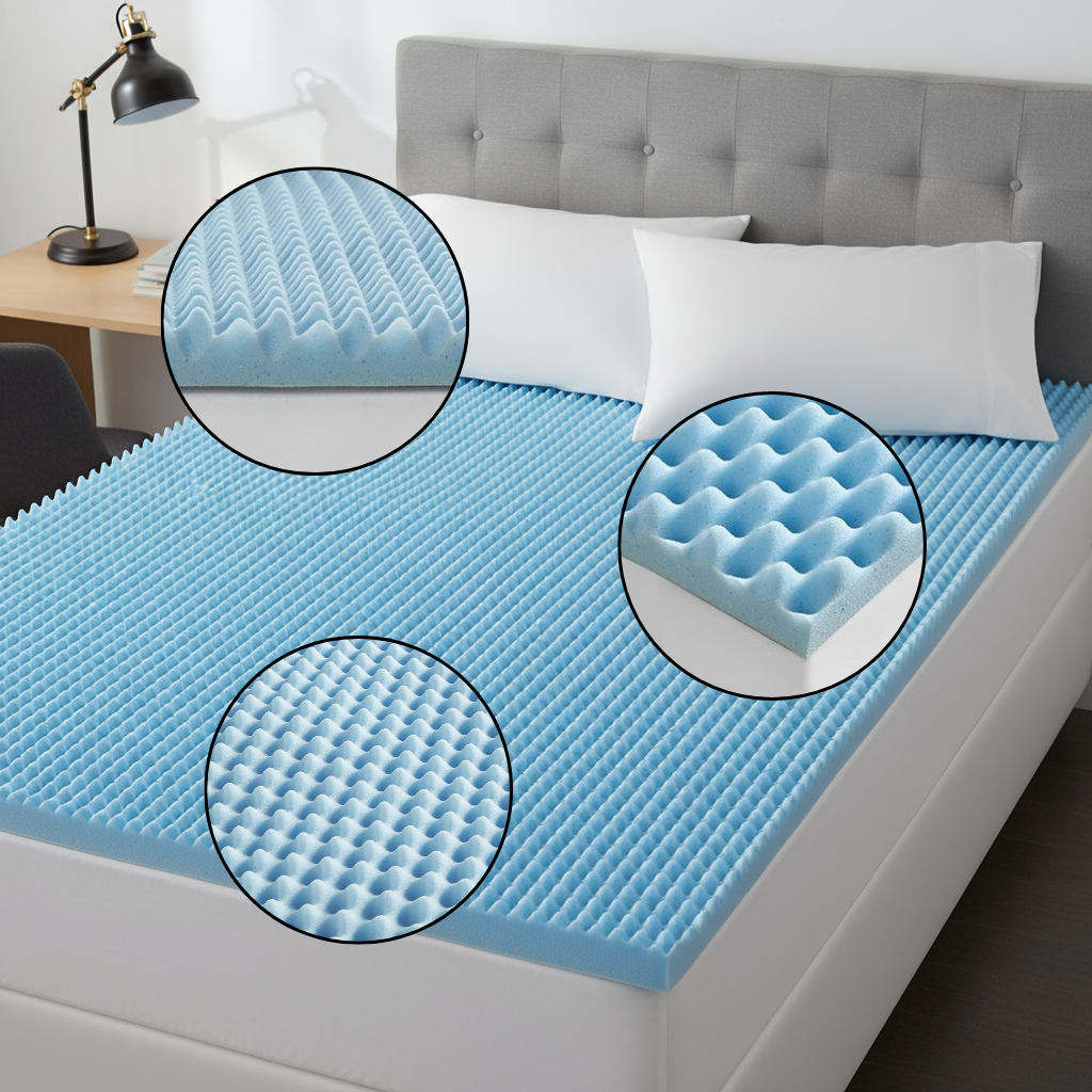 All Season Reversible Hypoallergenic 1.5" Cooling Mattress Topper, Twin XL Size, 1.5 inch Foam