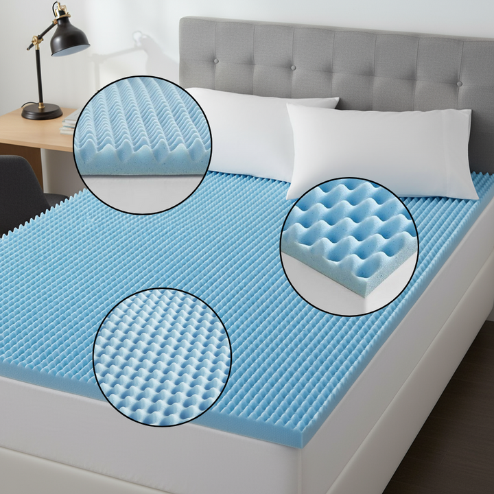 All Season Reversible Hypoallergenic 1.5" Cooling Mattress Topper, Twin XL Size, 1.5 inch Foam