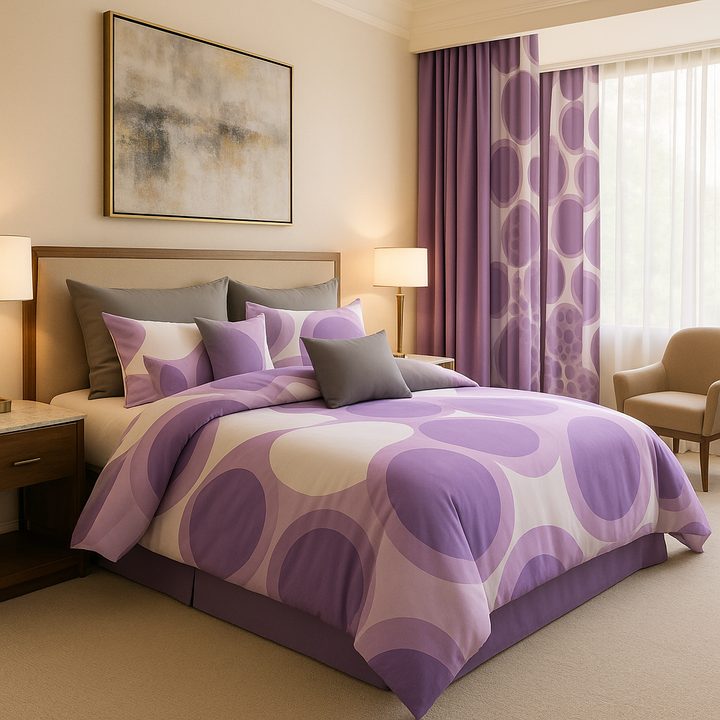 BambooLuxe 9-Piece Thick & Silky Bamboo Microfiber Bedding + Curtain Gift Set
