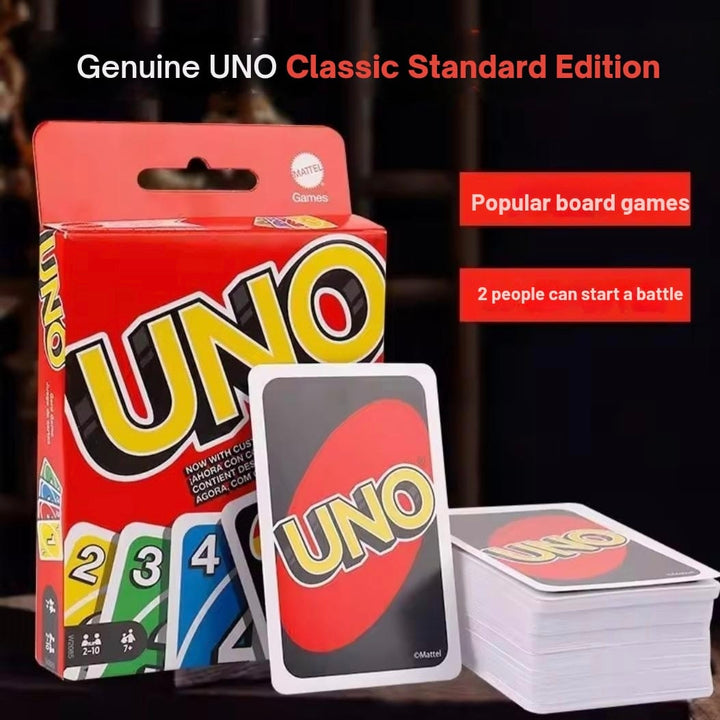 New Uno Wild Version Red Family Card Gam 112 Cards Travel-Friendly Makes A Great Game For 7 Year Olds And Up Toy In Stock