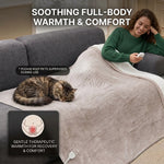 Heated Throw Blanket – Flannel & Sherpa, 6 Heat Levels - 3