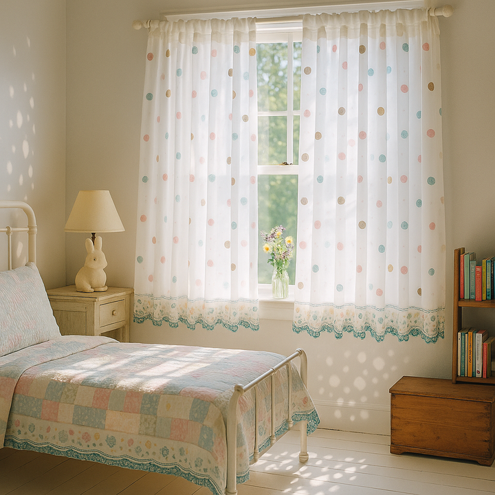 Exclusive  Kitchen Curtain Semi-Sheer Short Curtain - Pendant Half Window Treatment for Bedroom & Porch with Light Filtering Design