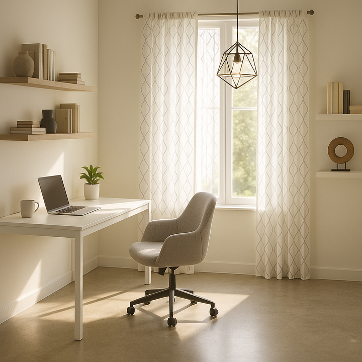 Diamond Sheer Window Curtain Panel(Only 1 Pc Panel)
