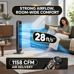 Tower Fan With Remote – 90° Oscillation, 36″ & 42″ - 3