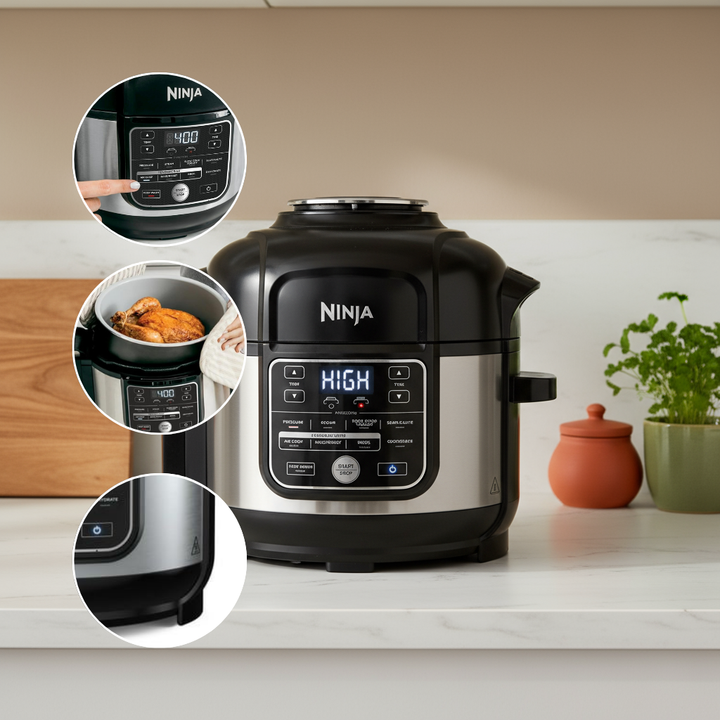 Ninja Foodi 10-in-1 6.5-Quart Pro Pressure Cooker Air Fryer Multicooker, Stainless Steel, Model OS300