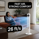 Tower Fan With Remote – 90° Oscillation, 36″ & 42″ - 3