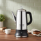 VEVOR 12-Cup Electric Percolator Coffee Pot, 304 Stainless Steel Coffee Percolator with Keep Warm Function & Heat-Resistant Handle, Classic Coffee Maker, Quick Brew & Easy-Pour Spout, Silver