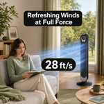Tower Fan With Remote – 90° Oscillation, 36″ & 42″ - 3
