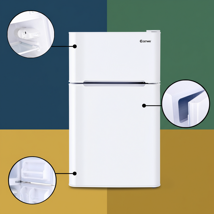 3.2 cu ft. Compact Stainless Steel Refrigerator