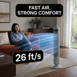 Tower Fan With Remote – 90° Oscillation, 36″ & 42″ - 3