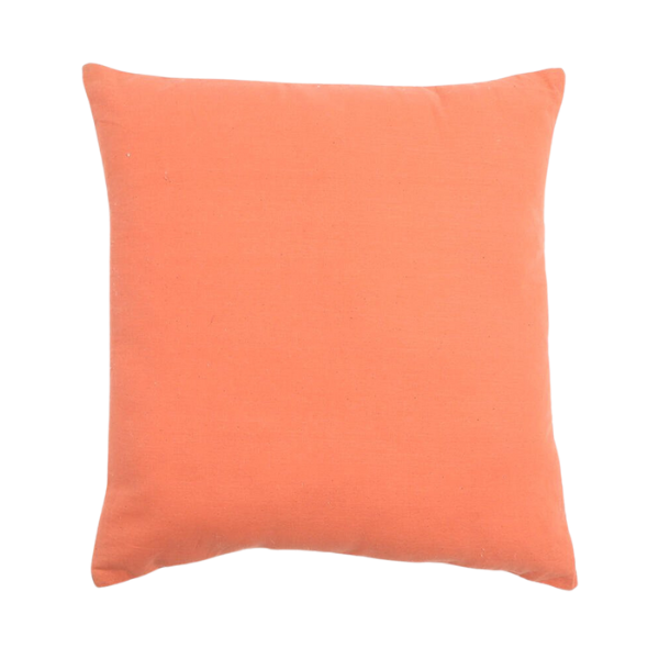 Vibrant Orange Handmade Indoor Outdoor Throw Pillow Cover - Premium 18" Cotton Accent