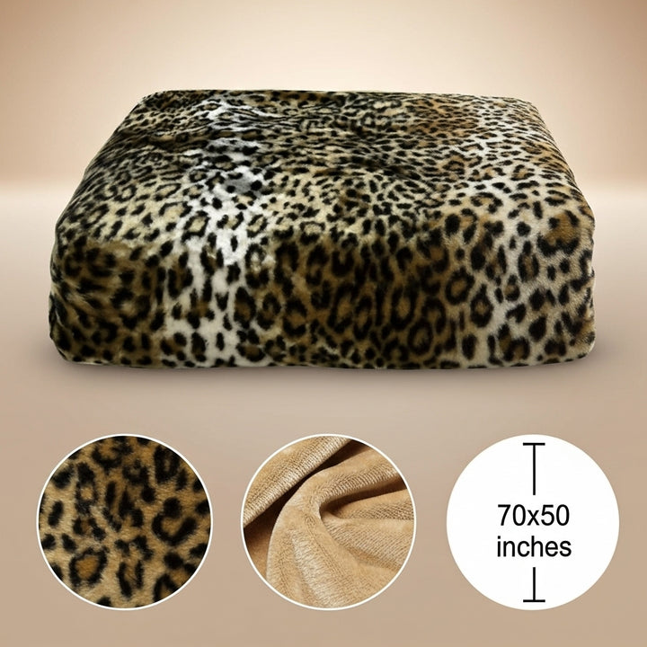 IvoryFur Luxe Embroidered Faux Fur Throw – Reversible Plush Blanket | Designer Accent | Trufairs