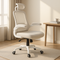 ErgoBliss Pink Mesh Ergonomic Office Chair – Adjustable Lumbar, Flip-Up Arms & Headrest