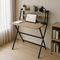 FoldMate 27.6" Walnut Folding Desk with Monitor Shelf
