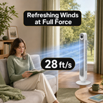 Tower Fan With Remote – 90° Oscillation, 36″ & 42″ - 3