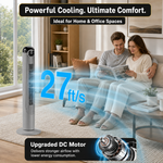 Tower Fan With Remote – 90° Oscillation, 36″ & 42″ - 3