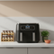 Ninja Foodi 4-in-1 8-Quart 2-Basket Air Fryer with DualZone Technology, Black, Model DZ100