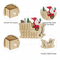 HOMCOM Wooden Christmas Advent Calendar with 24 Countdown Drawers, Reusable Holiday Decor Xmas Gift for Kids Adults, Natural