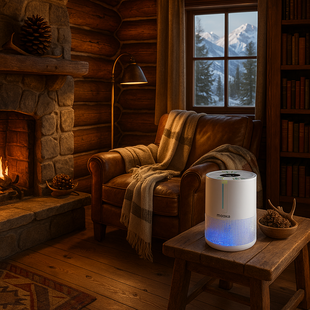 Ultra-Compact HEPA H13 Desktop Air Purification System - Travel Size