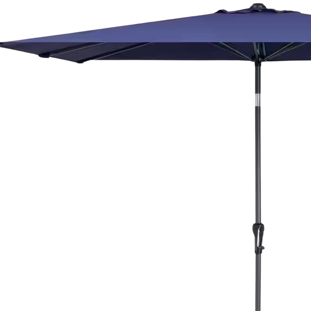 Navy Shade Pro - 9x5ft Rectangular Tilt Market Umbrella with Crank System
