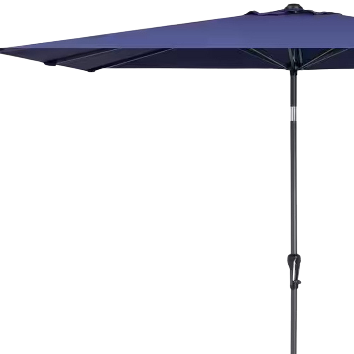 Navy Shade Pro - 9x5ft Rectangular Tilt Market Umbrella with Crank System