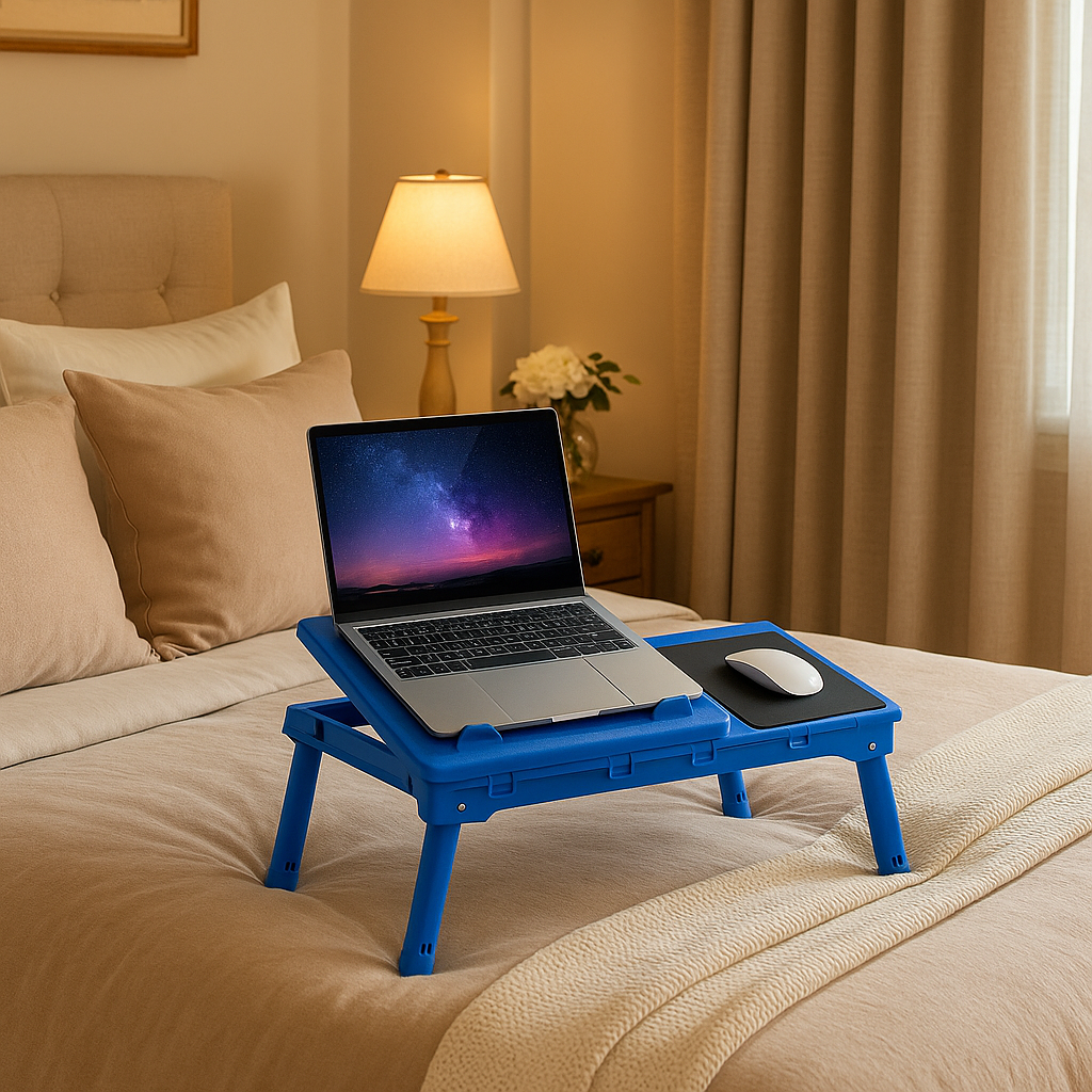 Premium Adjustable Multi-Function Laptop Workstation with Integrated Cooling System