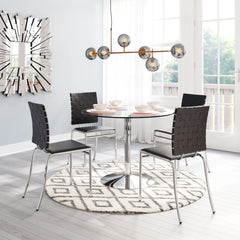 Criss Cross Dining Chair (Set of 4) Black