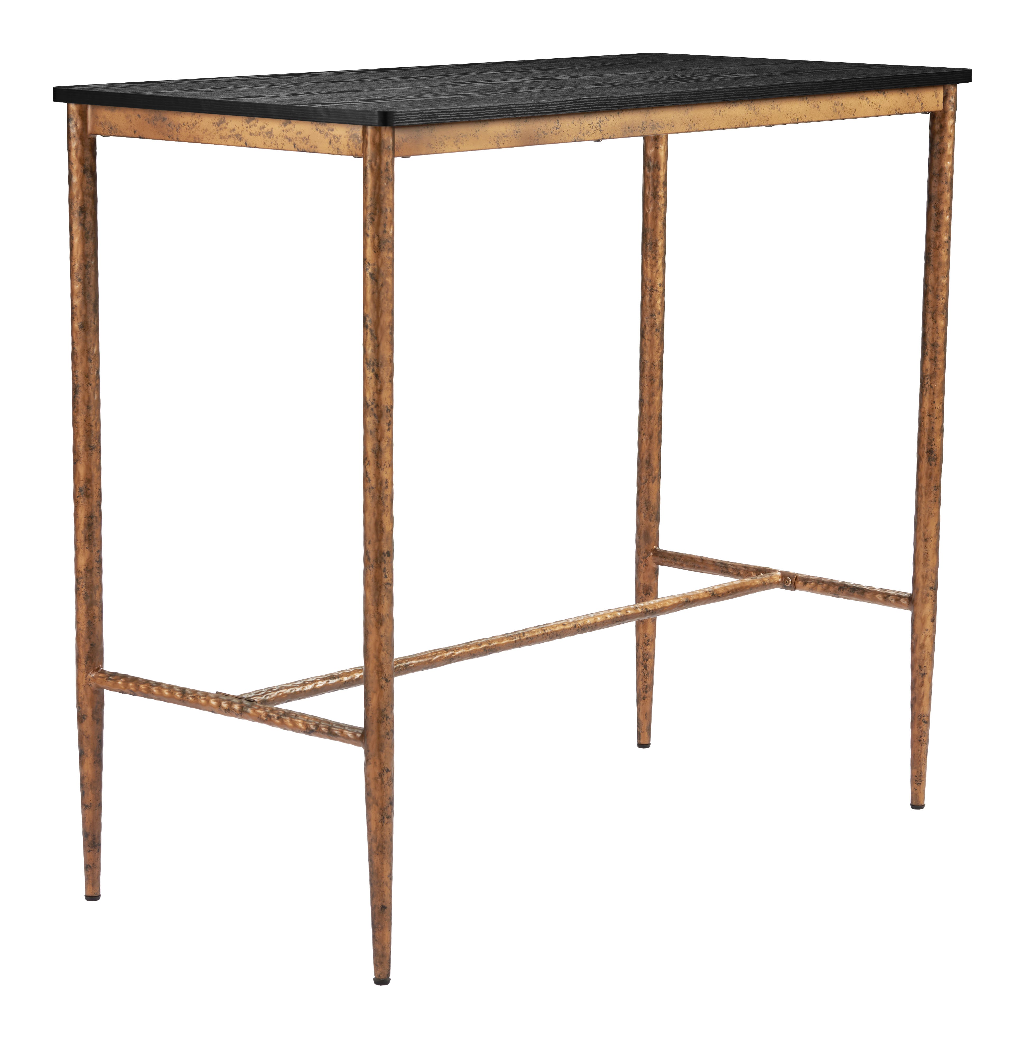 Nida Bar Table Black & Bronze