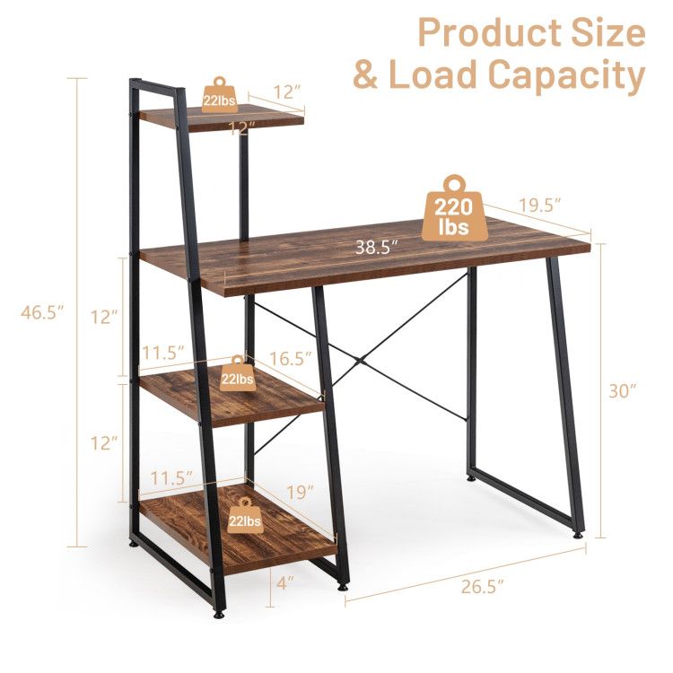 4-Tier Computer Workstation