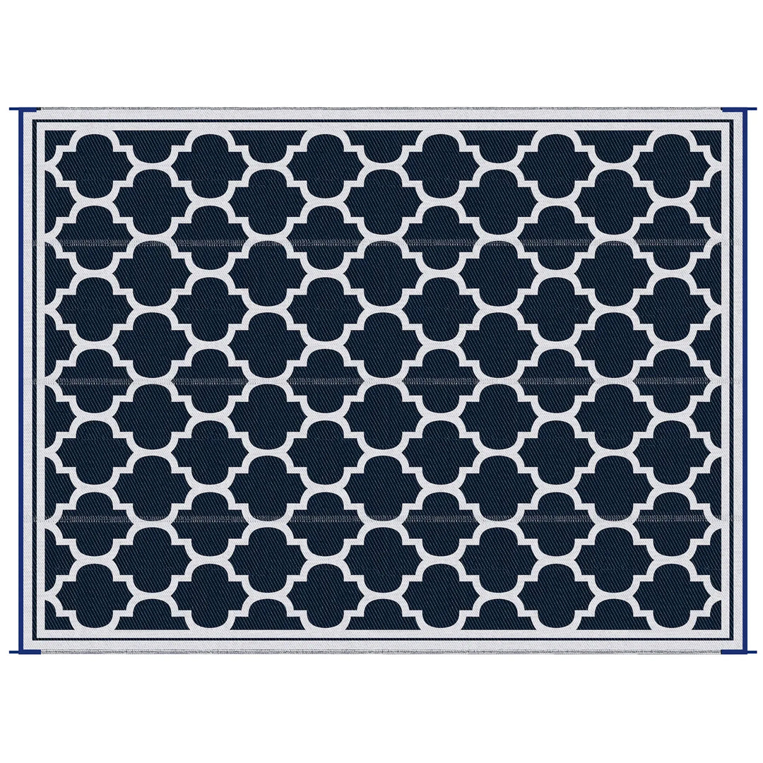 Exclusive Outsunny Reversible Outdoor Rug Carpet - Premium 9' x 18' Waterproof Camping Collection