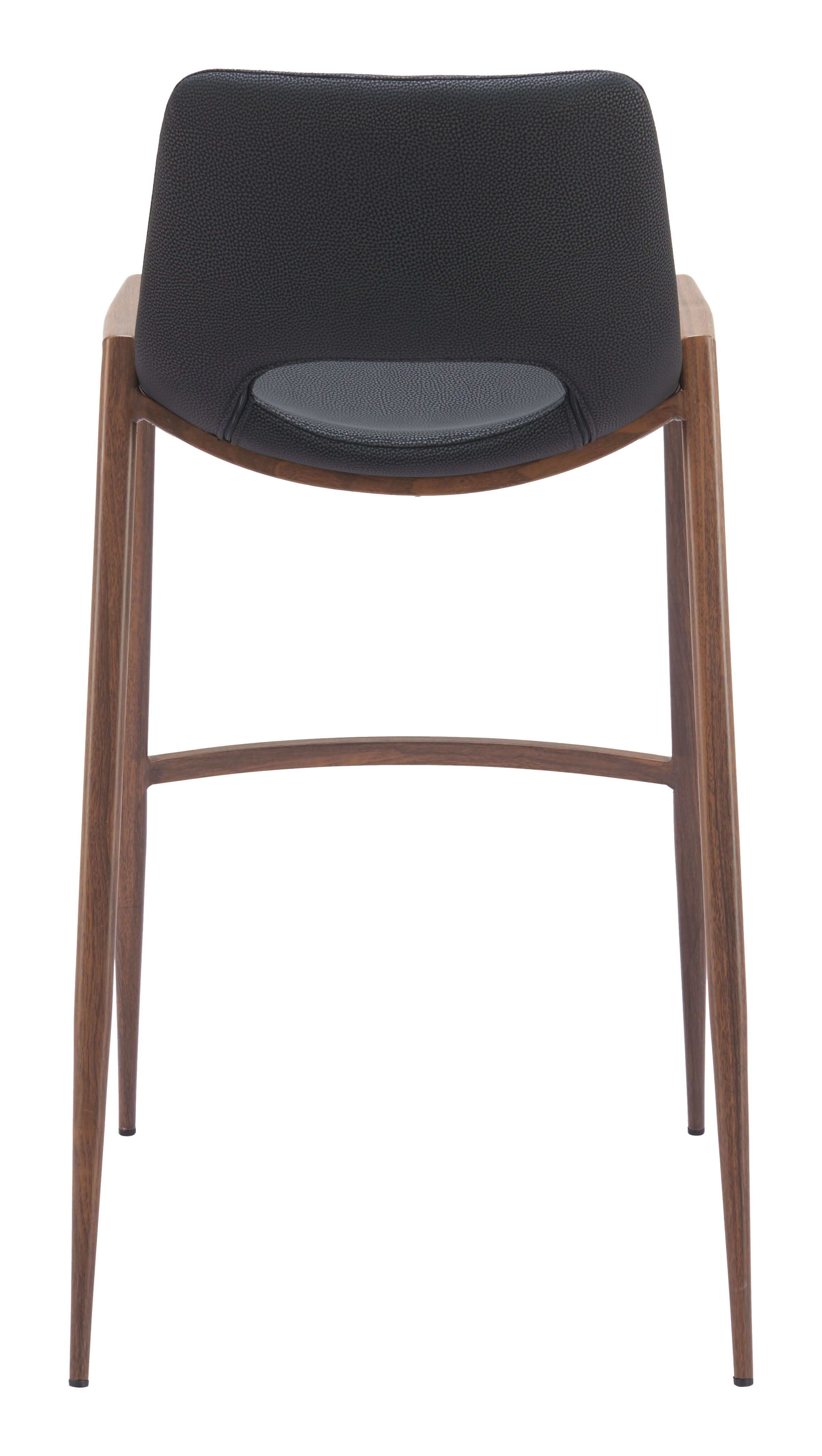 Desi Barstool Black & Walnut