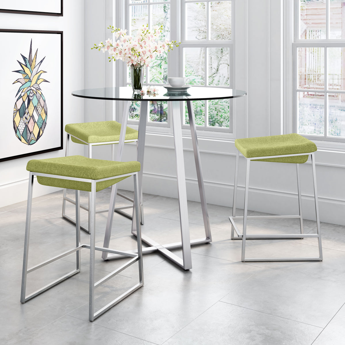 Lids Counter Stool Green